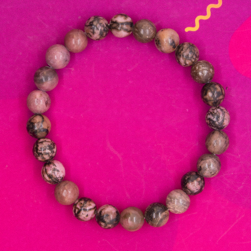 Pulsera de rodonita - Protectora, recontituyente, anti estress