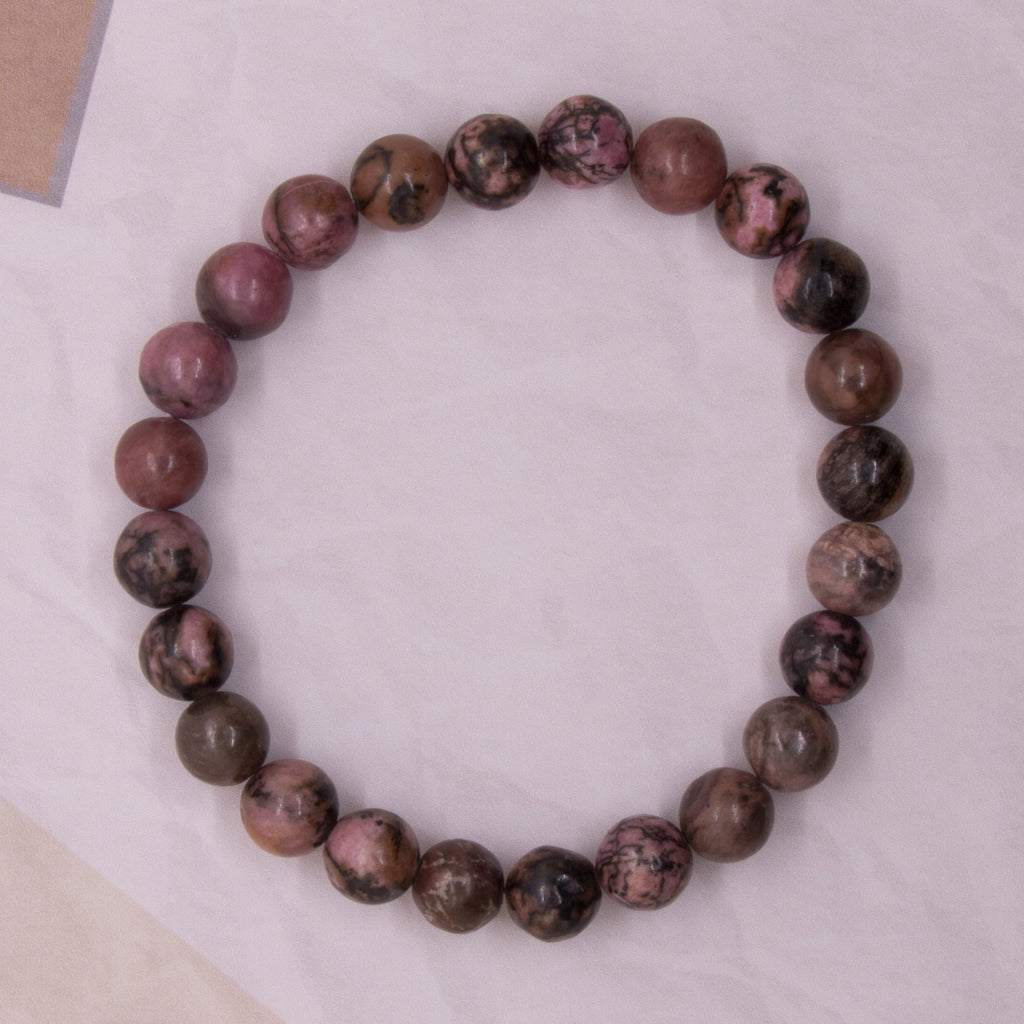 Pulsera de rodonita - Protectora, recontituyente, anti estress