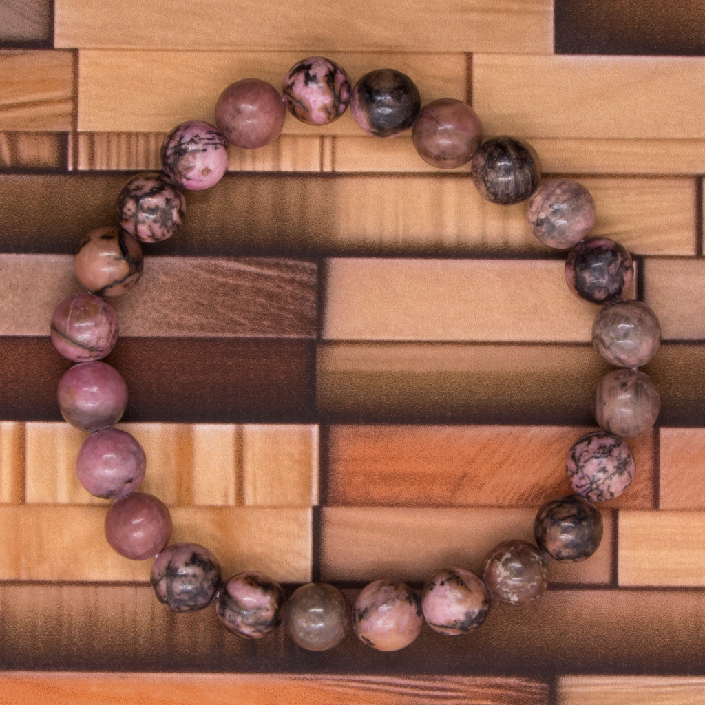 Pulsera de rodonita - Protectora, recontituyente, anti estress