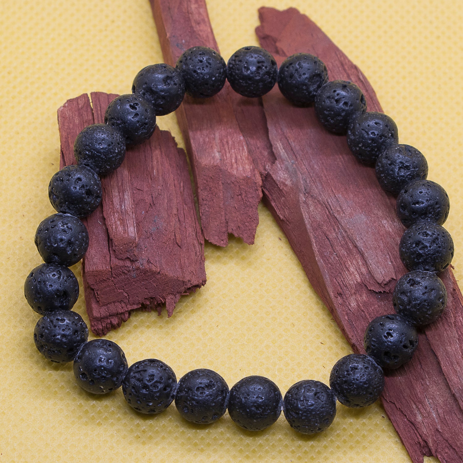 Pulsera de Lava volcánica