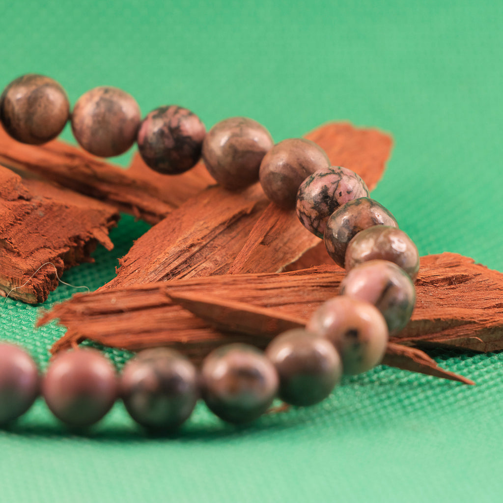 Pulsera de rodonita - Protectora, recontituyente, anti estress